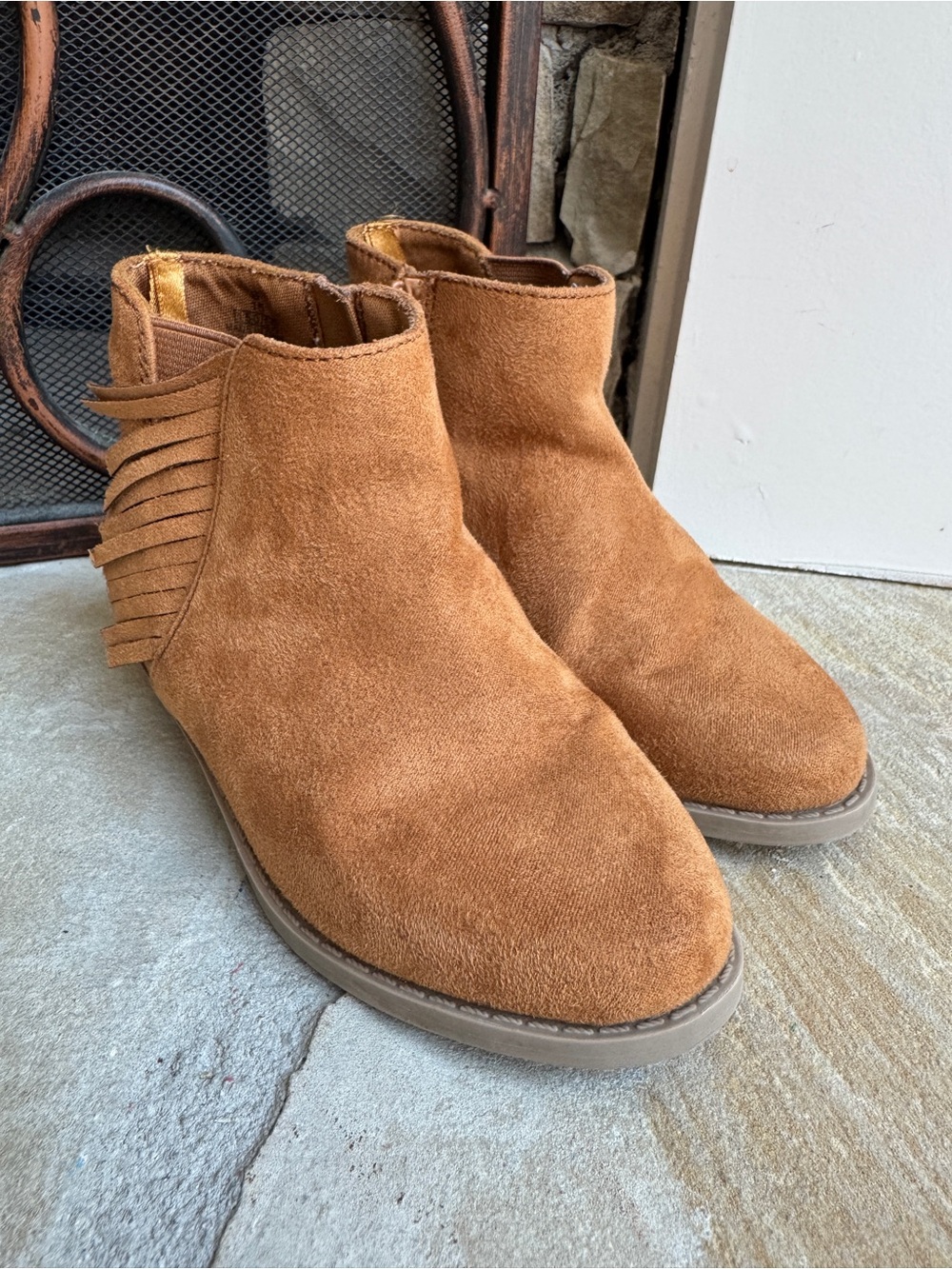Old Navy Boots Booties Brown Cognac Cowgirl Flair 8C